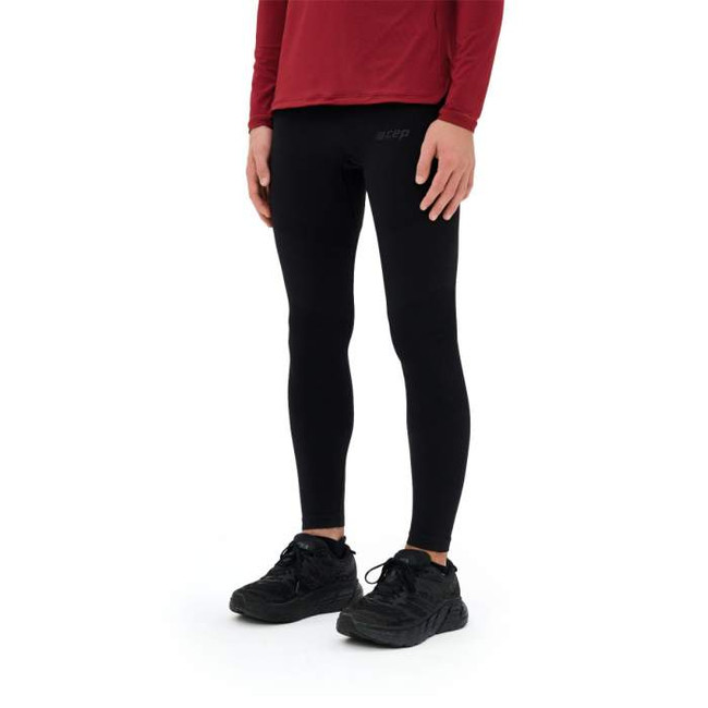 Męskie długie spodnie bezszwowe regeneracyjne CEP Recovery czarne