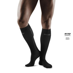Męskie skarpety kompresyjne regeneracyjne CEP wysokie czarne