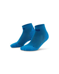 Damskie skarpety kompresyjne sportowe za kostkę low cut CEP Core Run Ultralight niebieskie