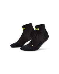 Damskie skarpety kompresyjne sportowe za kostkę low cut CEP Core Run Ultralight czarne