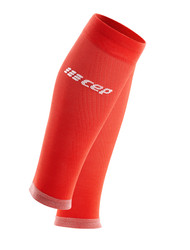 Męskie opaski kompresyjne na łydki sportowe CEP Ultralight czerwone