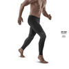 Męskie długie legginsy sportowe do biegania CEP Ultralight czarne