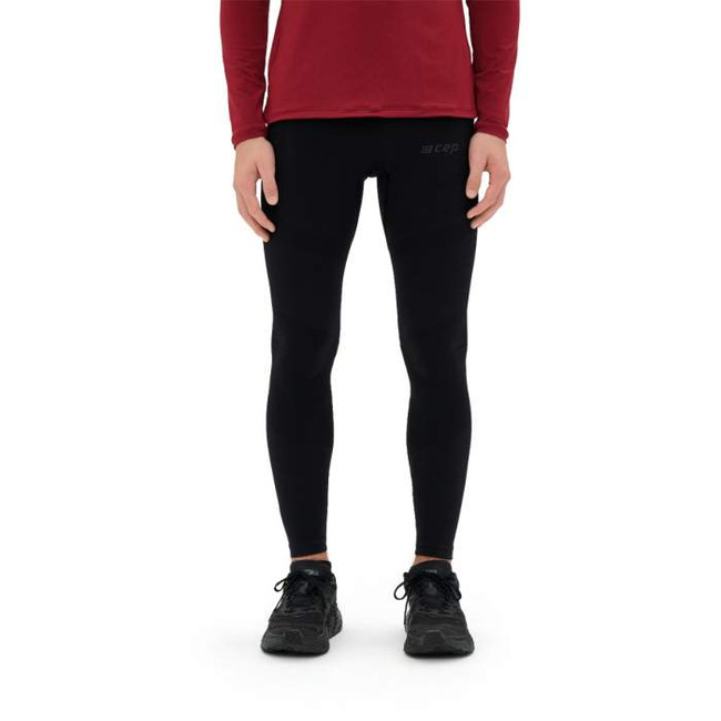 Męskie długie spodnie bezszwowe regeneracyjne CEP Recovery czarne