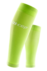Męskie opaski kompresyjne na łydki sportowe CEP Ultralight limonkowe