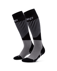 Damskie skarpety kompresyjne na zimę Ski Ultralight CEP czarne